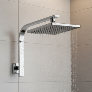 Accessoires de salle de bain pommeau de douche pluie bras mural 8 "pluie simple réglage métal pluie pommeau de douche carré - Product Image 4