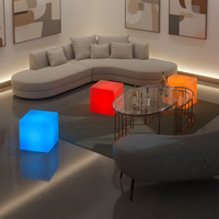 NUOVO Cubo Luminoso LED RGB, Decorazioni Natalizie, Luci a Forma di Cubo, Illuminazione per Sedute, Bar e Sedie
