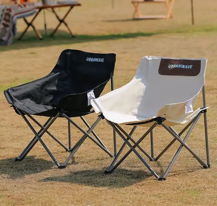 1pc Camping Folding Chair, Portable Leisure Backrest Chair For Fishing Beach