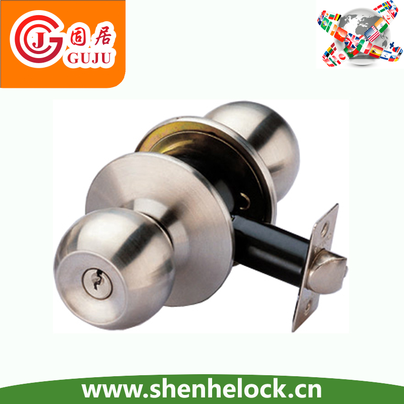 Цилиндрическая нержавеющая сталь Круглый Knob Lock 587 дверной замок