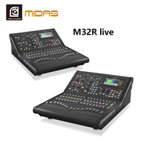 Console de mixage alimentée MIDAS M32R LIVE pour scène, performance de groupe, USB, Bluetooth, DJ, avec 40 canaux d'entrée