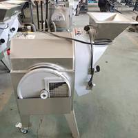 Automatische kleine groentenmolen, -snijder, -hakselaar, -snijmachine, -blokjesmachine, industriële fruit- en groenteverwerkingsmachine van SUS304 roestvrij staal