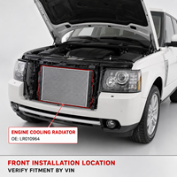 Radiateur de refroidissement moteur de haute qualité LR010964 pour Range Rover L322 2010 2012 5.0L V8 Remplacement direct