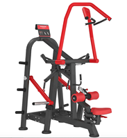 Machine de traction dorsale à charge libre (Lat Pulldown) circulaire avec extension, équipement de fitness commercial pour la musculation et le sport