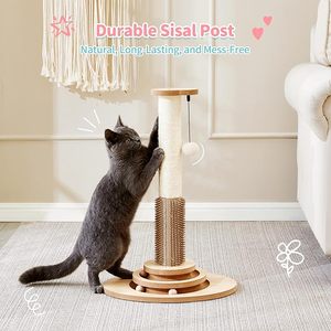 Groothandel Luxe Kat Krabpaal Zware Hoge Bestseller Krabber Katten Verticale Klimboom Gemaakt Sisal Pluche - Product Image 3