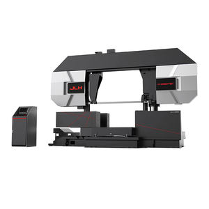 JLH H-1080TEC 33kw Scie à ruban à métal semi-automatique à conversion de fréquence hydraulique HMI Intelligent Mobile Console - Product Image 1