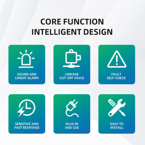 Alarme de vazamento de gás combustível cozinha cozinha detector gás lpg casa detector vazamento gás - Product Image 5