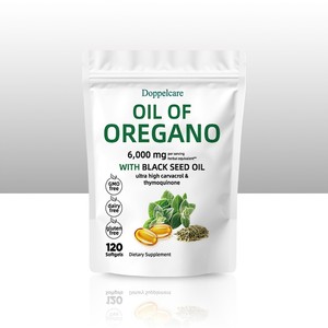 Supplément à l'extrait d'herbes OEM <span class=keywords><strong>Micro</strong></span> <span class=keywords><strong>2</strong></span>-en-1 6000mg d'huile d'origan et 200mg d'huile de graines noires 300 capsules dans une bouteille - Product Image 5