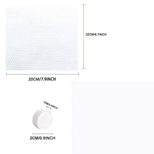 10 unidades/tubo Toallitas desechables ecológicas 100% de tela no tejida de malla spunlace blanca, en forma de moneda comprimida, mini pañuelos mágicos - Product Image 4
