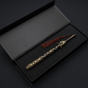 Set de Espadas de Juguete de Metal de 22 cm de Yang Lin, el Rey de los Dragones de la Prisión, de la Película <span class=keywords><strong>Sui</strong></span> Tang Heroes, Adorno Artesanal Unisex - Product Image 4