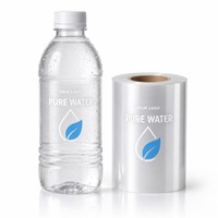 Étiquettes personnalisées transparentes en PET pour bouteilles, autocollants adhésifs pour l'emballage d'eau minérale et de boissons