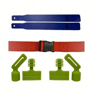 Drapeau de ceinture de jeu de football en acier inoxydable et fibre de verre pour adulte, personnalisé, à dégagement rapide, pour entraînement de rugby, gym en extérieur, fournisseur - Product Image 5