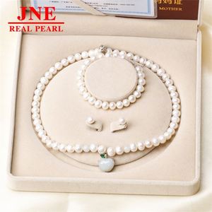 प्राकृतिक मोती का हार 925 चांदी के मोती का हार, बुजुर्गों की मां का उपहार - Product Image 1