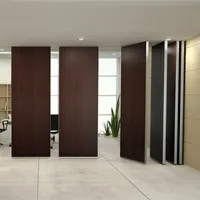 Cloison mobile de bureau au design moderne, mur modulaire en aluminium à faible coût, mur coulissant pour salle de conférence, gymnase, pliable en MDF