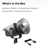 Sidande 100W 200W Lumière Vidéo LED COB Bi-couleur 2500K-6500K avec Monture Bowens pour Photographie en Direct, Éclairage d'Appoint pour Vlog et Studio Photo