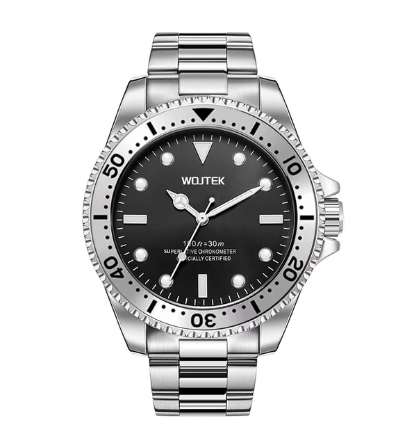 WOJTEK Custom Logo Automatic Mechanical Stainless Steel Watch for Men Wholesale OEM Accepted