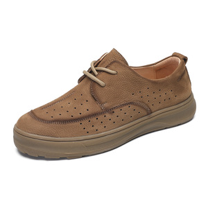 Zapatos Casuales de Alta Gama para Hombre, Formales, con Suela Suave, para Oficina, Impermeables, Ligeros, de Cuero, de Corte Bajo - Product Image 4