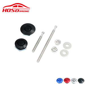 Cerradura de capó Hoso Racing, disco de 32 mm, varilla de 101 mm, aleación de aluminio y acero inoxidable para modificación de automóviles - Product Image 2