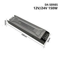 Alimentation LED 24V Slim Body pour éclairage décoratif commercial 100-264V certifiée CE CB