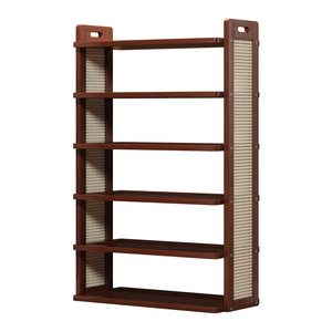 Zapatero Vertical ajustable de madera maciza moderno de lujo ligero 6 estantes diseño de esquina patentado que ahorra espacio para puerta delantera estrecha - Product Image 6