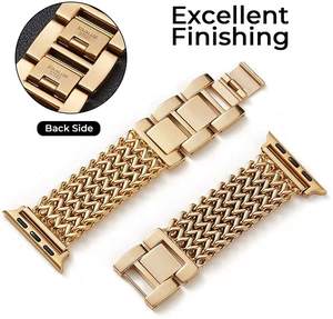 Bracelet de montre en acier inoxydable gagnant-gagnant pour femmes <span class=keywords><strong>Apple</strong></span> <span class=keywords><strong>Watch</strong></span> Series 10 9 8 7 <span class=keywords><strong>6</strong></span> 5 Ultra 2 Bracelet de remplacement en métal Bracelet Bracelet - Product Image 2