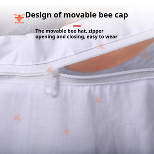 2025 वेंटिलेशन सुरक्षात्मक मधुमक्खी जैकेट कपड़े (नीले, गुलाबी) के साथ कपड़े (नीले, गुलाबी) - Product Image 5