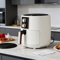 Friteuse à air électrique numérique 7L OEM personnalisée avec doublures en silicone, petite et grande capacité