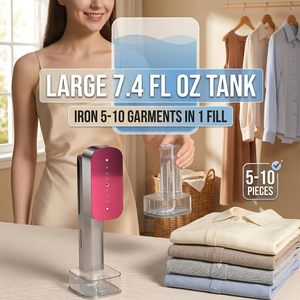 Défroisseur Vapeur Portable à Main pour Vêtements, Fer à Repasser Vapeur Humide et Sec avec Panneau Rotatif pour la Maison et les Voyages - Product Image 6