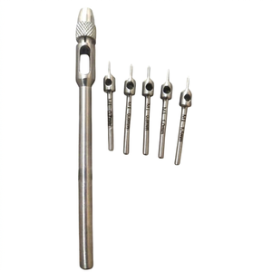 High Quality 5-<b>Piece</b> Manual FUE Hair Transplant Punch <b>Set</b> Micro Stainless Steel Punches Handle CE Certified Hair Implant Surgery - Product Image 1