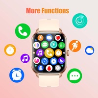 SENBONO KT65 Montre Connectée pour Hommes Femmes Écran OLED 1.9'' Appel Bluetooth Cadran Personnalisé IP67 Suivi d'Activité pour Utilisateurs Android IOS Mode Sport