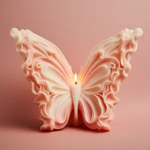 杜莫定制折纸蝴蝶蜡烛硅胶模具DIY动物石膏香味蜡烛硅胶模具
