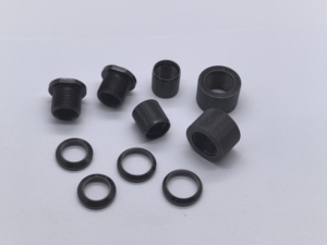 Kit de protectores de roscas de acero CNC 1/2-28 5/8-24, juego de conectores adaptadores de rosca, arandelas de sellado, accesorios de repuesto para automóviles, negro - Product Image 6