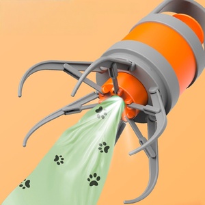 Raccoglitore di Escrementi per Cani Portatile Senza Contatto con Dispenser Integrato di Sacchetti per lo Smaltimento dei Rifiuti degli Animali - Product Image 3