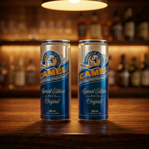 Drink Bottle Alcoholic- Camel Premium Lager <b>Beer</b> 330ml Can Tinned Alcohol Drink From AB Vietnam Good Quality - Product Image 3