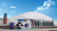 Grande structure gonflable autoportante en membrane PVDF, dôme sportif gonflable à vendre