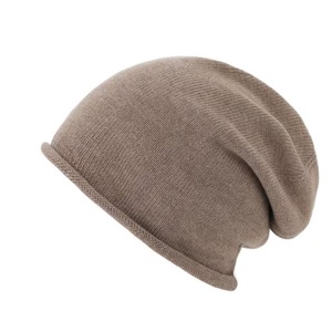 Mũ len trùm đầu unisex mùa đông mềm mại ấm áp nhẹ nhàng, mũ len dệt kim rộng vành dành cho nam và nữ - Product Image 1