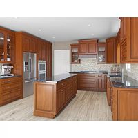 Armoire de cuisine en bois massif, meubles de cuisine modernes