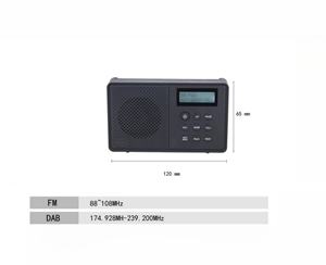 BT Wireless Speaker Radio Factory Portable DAB+ FM Digital Radio with LCD Display Rechargeable Battery BT Speaker Broadcast - Product Image 2