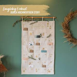 Большой красочный мусульманский календарь обратного отсчета до Рамадана с 30 карманами из хлопковой ткани для детей с логотипом - Product Image 3