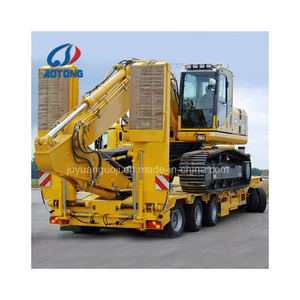 13m lowboy tiện ích rơ moóc cho tàu sân bay 40ft <span class=keywords><strong>container</strong></span> và máy xúc xe tải <span class=keywords><strong>Trailer</strong></span> - Product Image 1