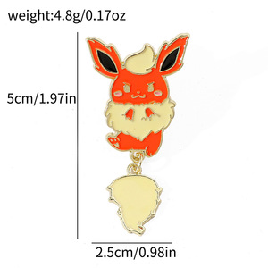 Populaire classique mignon dessin animé <span class=keywords><strong>Pokemon</strong></span> métal artisanat Badge Collection épingles en émail dur vêtements épinglette broche en métal - Product Image 6