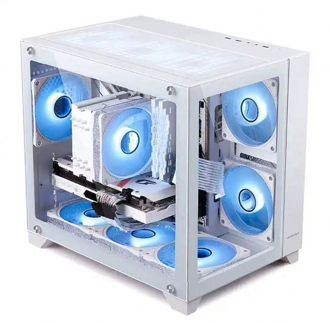 OEM Glass Side Panel Micro ATX Custom Gaming Computer Case Fan Supports 240 Water-cooled Heat Dissipation in Stock Mid Tower