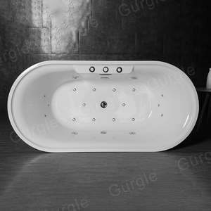 Baignoire à bulles <span class=keywords><strong>hydro</strong></span>-japonaise Gurgle, spa intérieur/extérieur, acrylique, autoportante, baignoire à remous, baignoire à massage électronique - Product Image 2