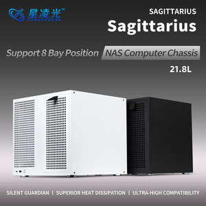<span class=keywords><strong>Case</strong></span> NAS Sagittarius 8 Bay Hot Swap MATX <span class=keywords><strong>ITX</strong></span> con Backplane SATA, Alimentatore ATX e 4 Slot PCIe per Server di Archiviazione - Product Image 1