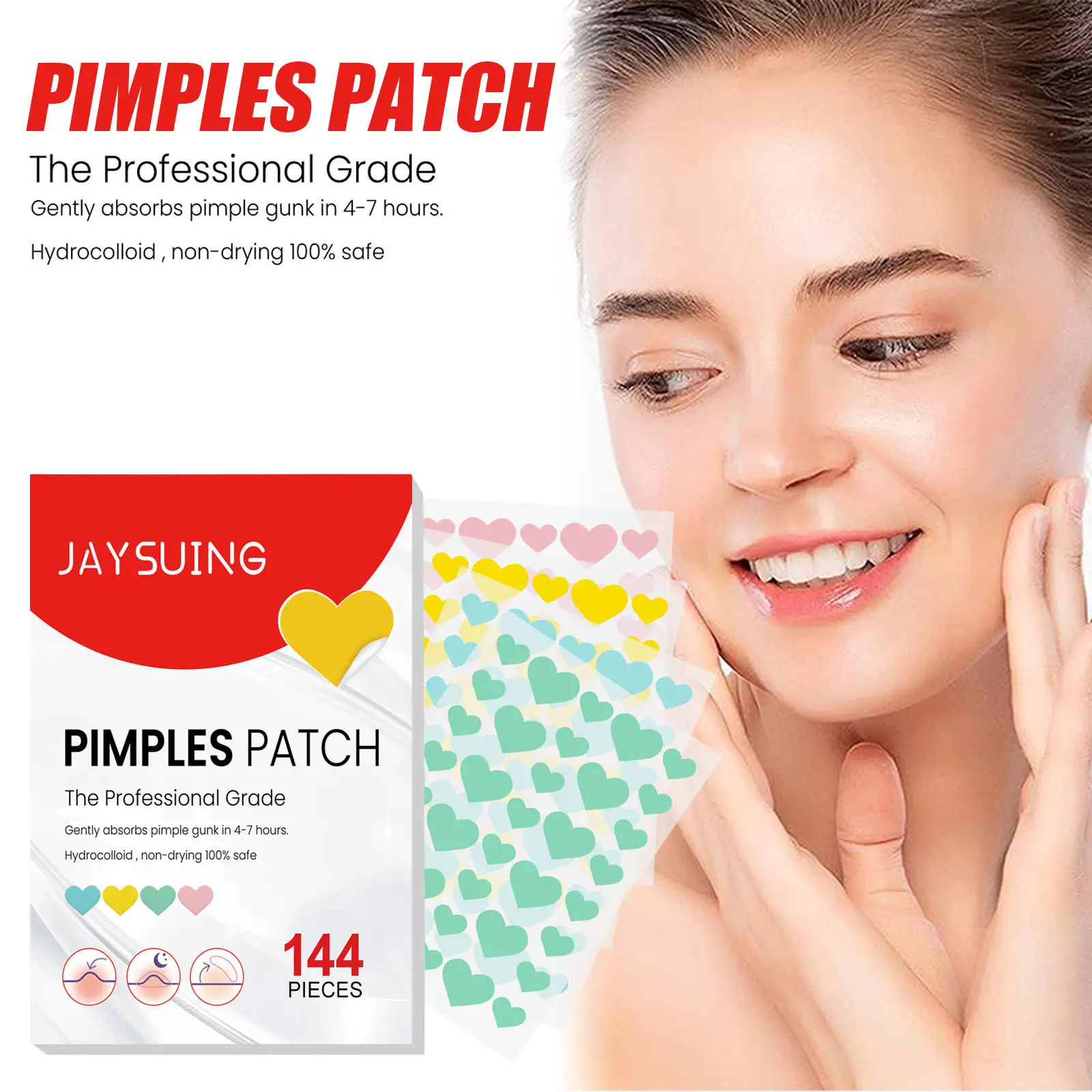 Oem Acne Spot Behandeling Puistje Patch Bag 144Pcs Private Label Korean Face Hydrocolloid Puistje Patch Acne