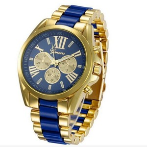Venta al por mayor de moda <span class=keywords><strong>Ginebra</strong></span> reloj de tres ojos reloj de acero inoxidable de los hombres de cuarzo relojes - Product Image 5
