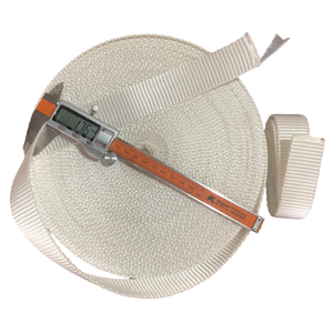 Eslinga de poliéster de patrón plano amarillo resistente duradero Elevación industrial de seguridad con capacidad de carga máxima - Product Image 1