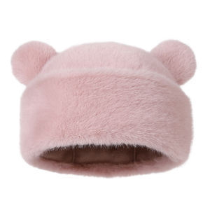 Chapeau en fourrure synthétique à oreilles d'ours pour enfants <span class=keywords><strong>de</strong></span> 7 à 15 ans, épais, doux, chaud, pour un usage quotidien, des fêtes, des voyages - Product Image 2