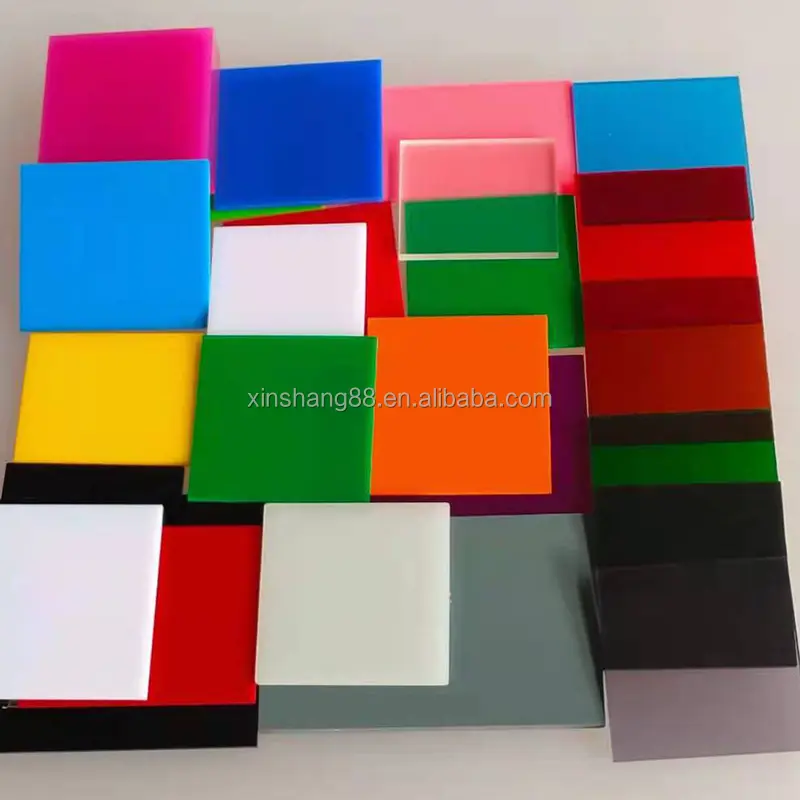 Xinshang-Procesamiento directo de fábrica Impresión de extrusión fundida Placa acrílica Tamaño personalizado Hoja acrílica de color esmerilado transparente
