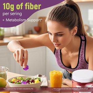 Complément de fibres OEM 10G en gommes saveur raisin sans sucre avec mélange de probiotiques 30 milliards de UFC, ACV, vitamine C, <span class=keywords><strong>inuline</strong></span> - Product Image 5